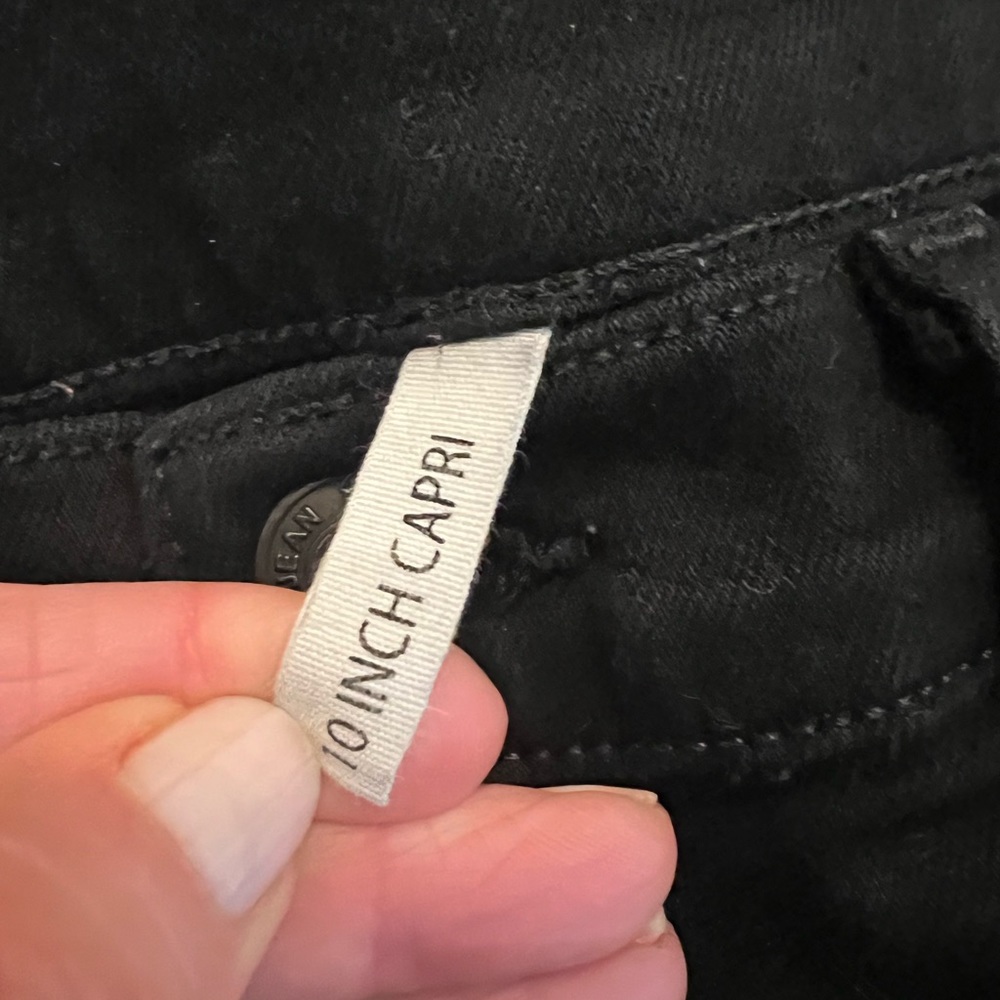 Rag And Bone Blk 10” Capri Size 28 - image 4